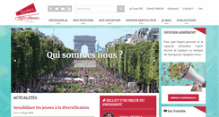 Desktop Screenshot of jeunes-agriculteurs.fr